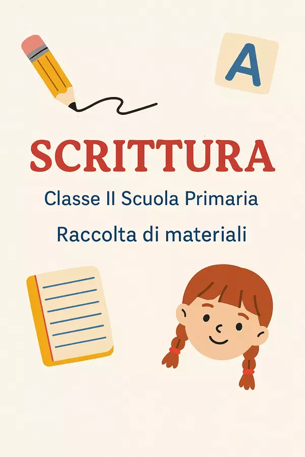 Scrittura Piani di lezione - Scrittura - Maestra di Italiano - Pagina di copertina