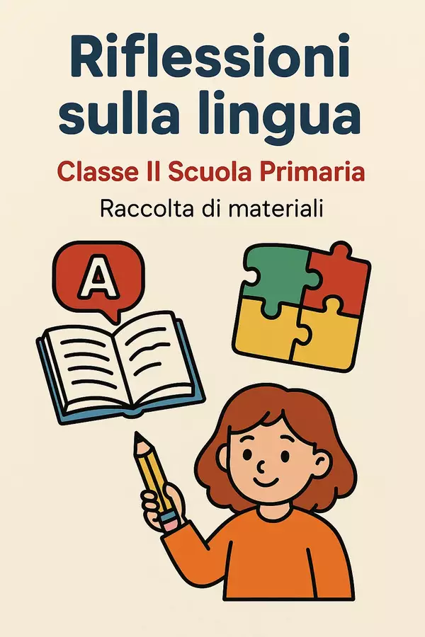 Riflessioni sulla lingua Piani di lezione - Riflessioni sulla lingua - Maestra di Italiano - Pagina di copertina