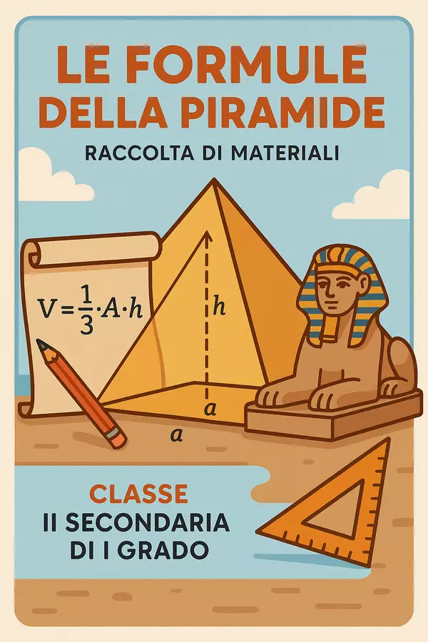 Raccolta di materiali: le formule della piramide Esercizi - Raccolta di materiali: le formule della piramide - Matematica Insieme - Pagina di copertina