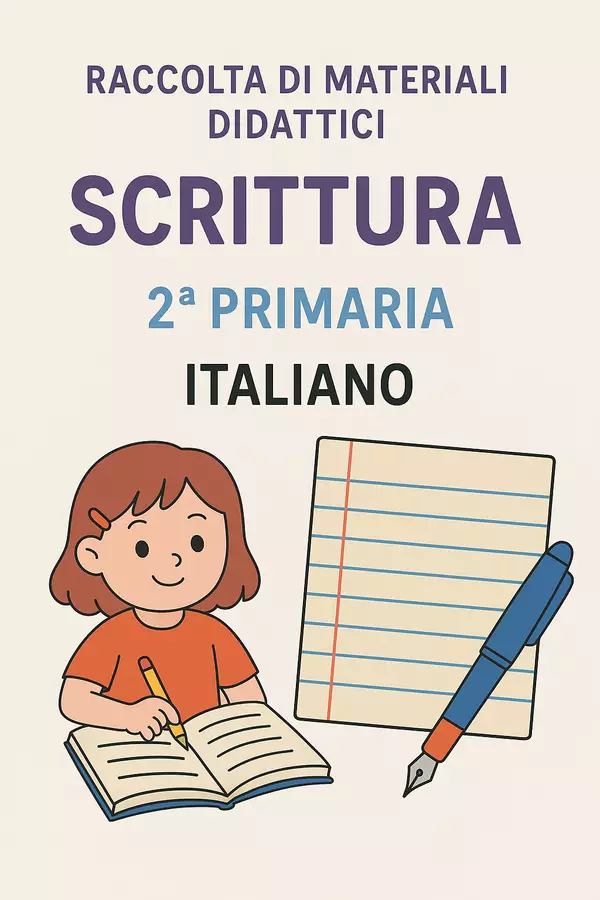 Raccolta di materiali: Scrittura Schede informative - Raccolta di materiali: Scrittura - Maestra di Italiano - Pagina di copertina