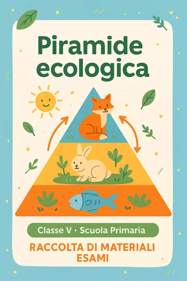 Raccolta di materiali: Piramide ecologica (esami) Compiti in classe/Test - Raccolta di materiali: Piramide ecologica (esami) - Scienza Magica - Pagina di copertina