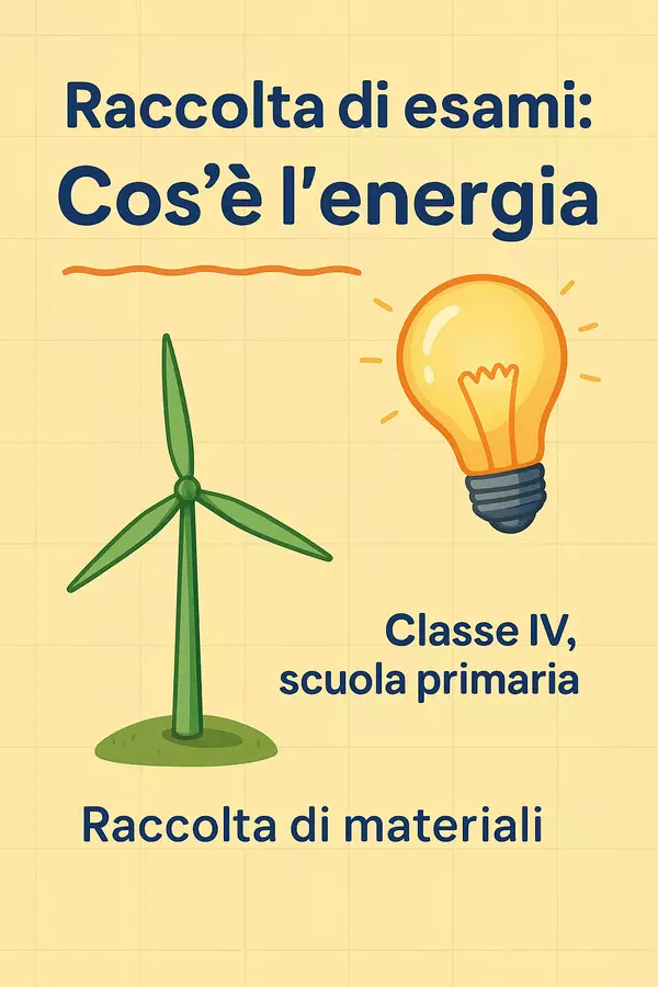 Raccolta di esami: Cos'è l'energia Compiti in classe/Test - Raccolta di esami: Cos'è l'energia - Scienza Magica - Pagina di copertina