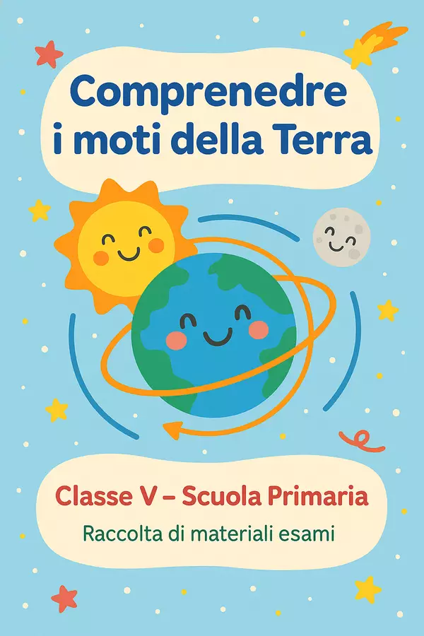 Raccolta di materiali: Comprendere i moti della Terra (esami) Compiti in classe/Test - Raccolta di materiali: Comprendere i moti della Terra (esami) - Maestra Geo Giulia - Pagina di copertina