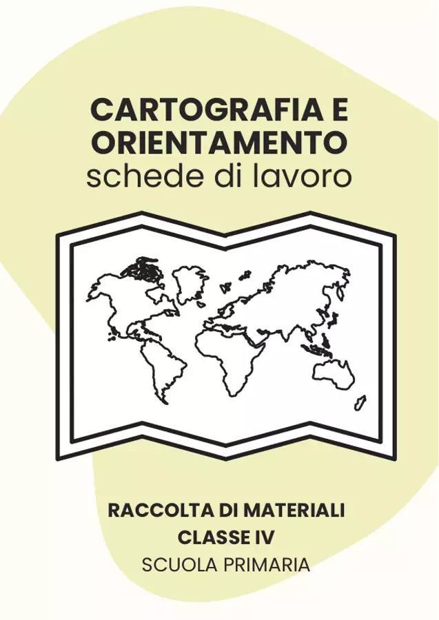 Cartografia e orientamento (schede di lavoro) Esercizi - Cartografia e orientamento (schede di lavoro) - Maestra Geo Giulia - Pagina di copertina