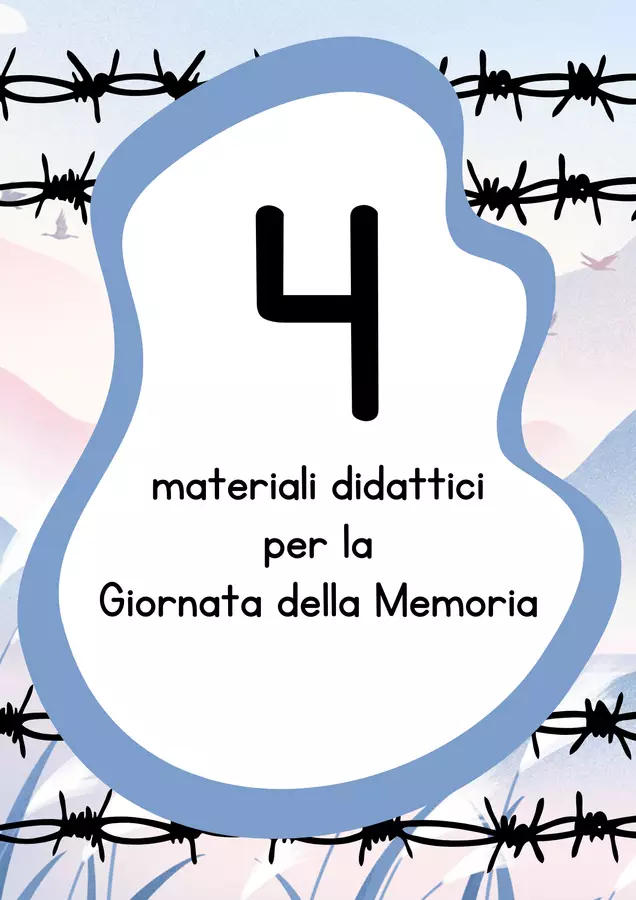 Raccolta di materiali per la Giornata della Memoria Esercizi - Raccolta di materiali per la Giornata della Memoria - MilleLibriPerBambini - Pagina di copertina