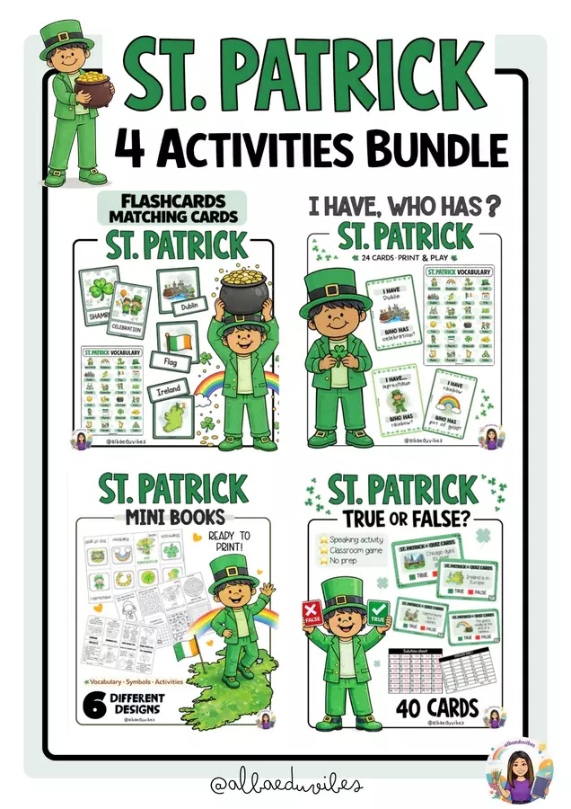 St.Patrick (Pack) Esercizi - St.Patrick (Pack) - Albaeduvibes - Pagina di copertina