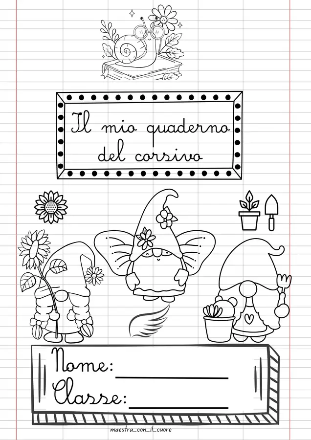 Kit corsivo classe 1°/2° Esercizi - Kit corsivo classe 1°/2° - Maestra Rache - Pagina di copertina