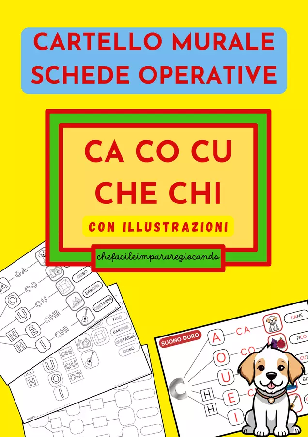 IL SUONO C DURO - CARTELLO MURALE E SCHEDE OPERATIVE Esercizi - IL SUONO C DURO - CARTELLO MURALE E SCHEDE OPERATIVE - chefacileimpararegiocando - Pagina di copertina