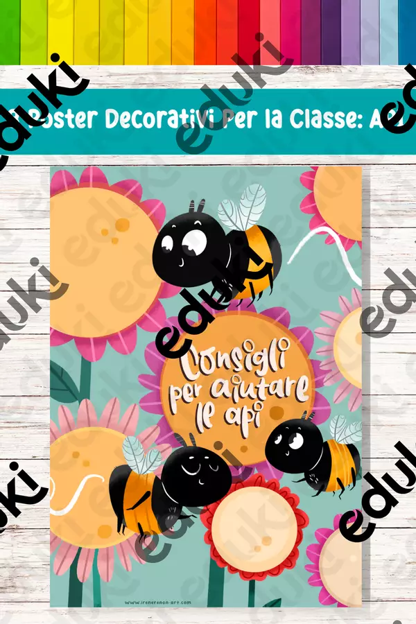 Api al volo: Esplora, impara e salva il mondo delle api con il nostro set di 8 poster ecologici per bambini! Materiale per pittura e bricolage - Api al volo: Esplora, impara e salva il mondo delle api con il nostro set di 8 poster ecologici per bambini! - Ireneagh - Pagina di copertina