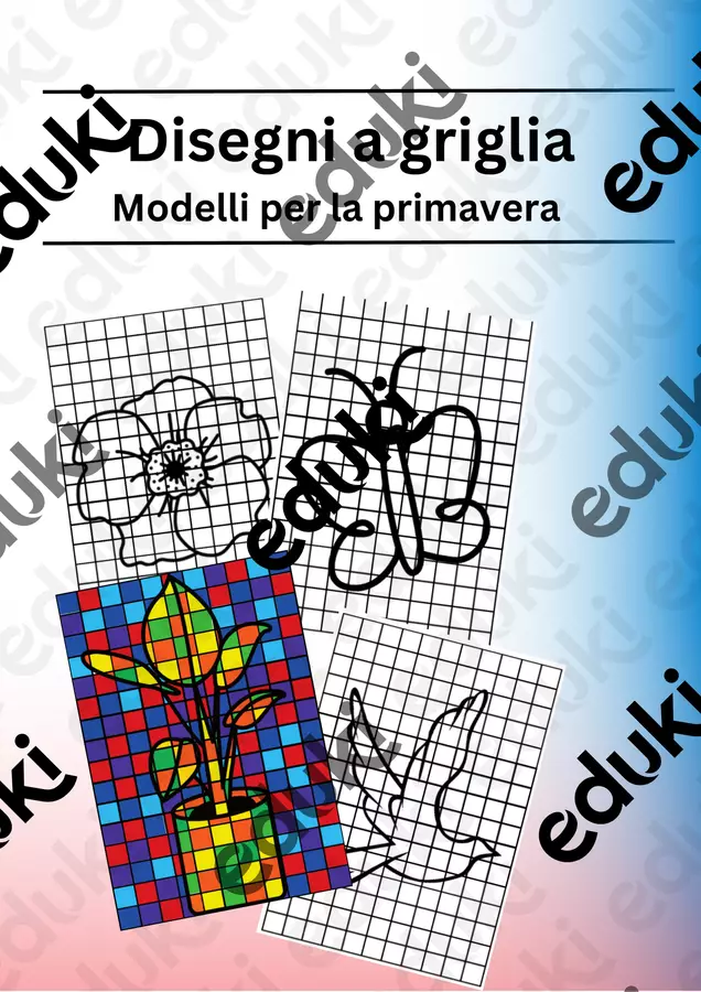 Disegni a griglia - Modelli per la primavera Altro tipo di materiale - Disegni a griglia - Modelli per la primavera - Stefan Welles - Pagina di copertina