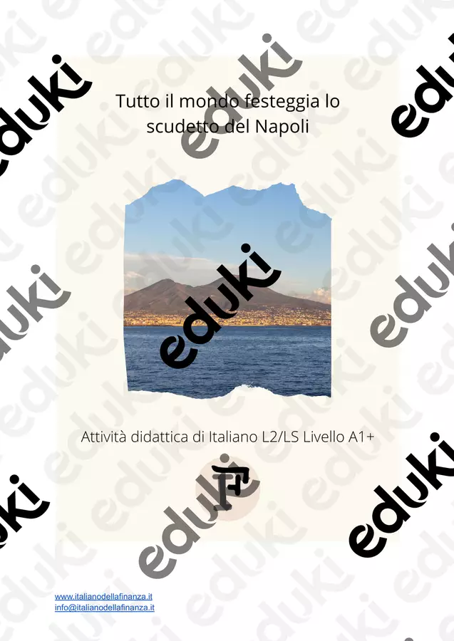 A1+_Tutto il mondo celebra lo scudetto del Napoli Piani di lezione - A1+_Tutto il mondo celebra lo scudetto del Napoli - girrrl6 - Pagina di copertina