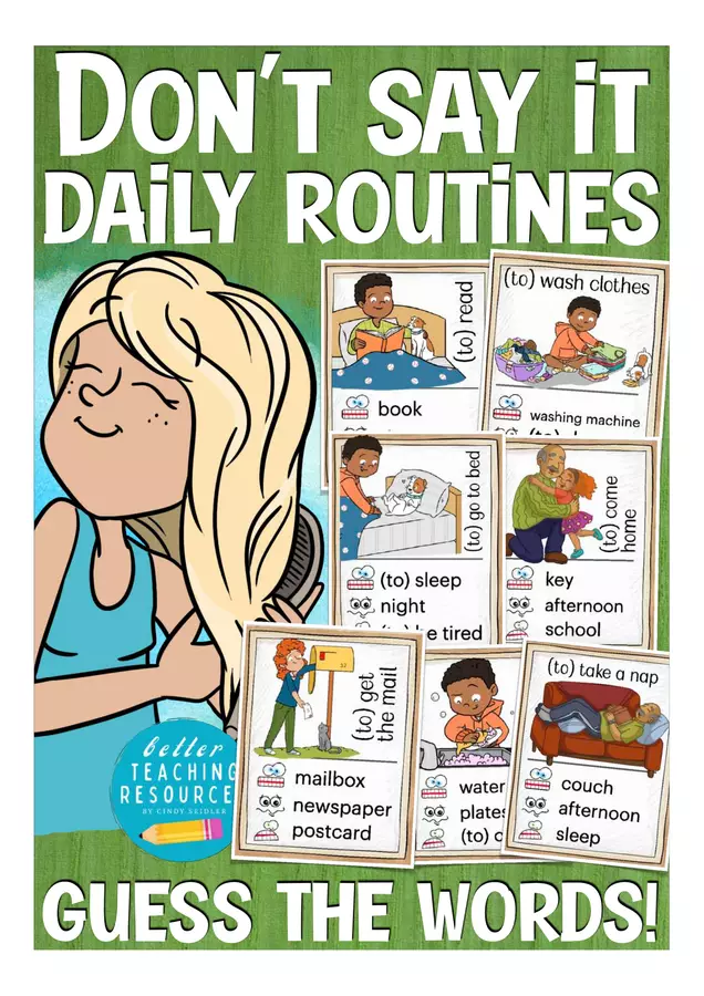 daily routines (routine quotidiana) gioco inglese English game Esercizi - daily routines (routine quotidiana) gioco inglese English game - Better Teaching Resources - Pagina di copertina
