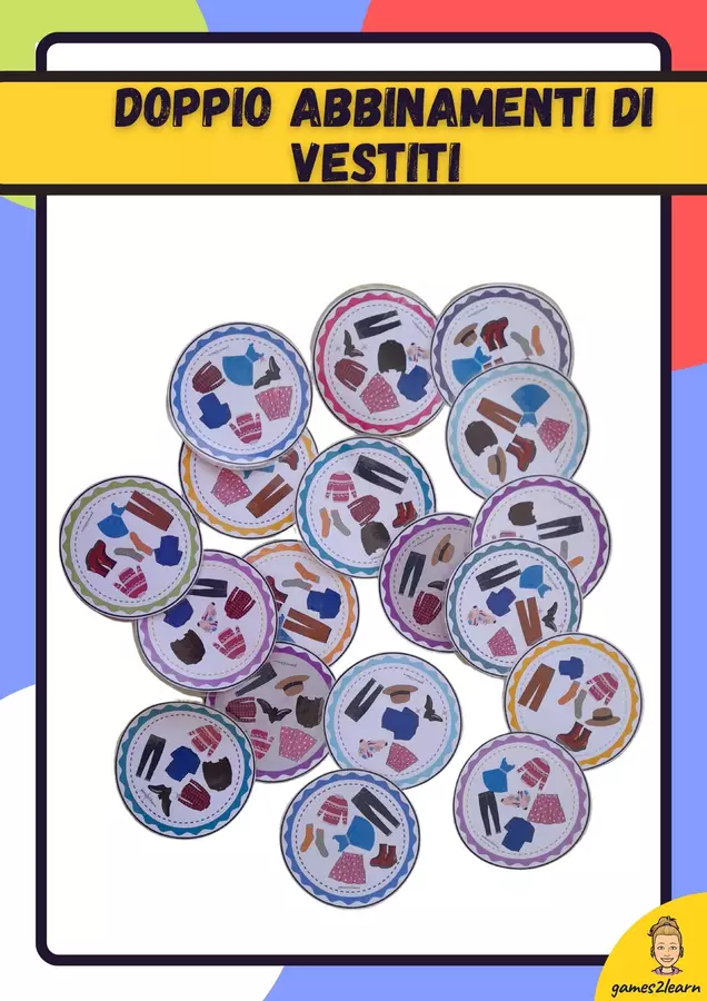 Doppio vestiti Giochi - Doppio vestiti - games2learn - Pagina di copertina