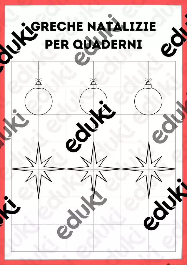 Spunti per disegnare greche natalizie Programmi scolastici / Materiali per docenti - Spunti per disegnare greche natalizie - Maestra Marty - Pagina di copertina