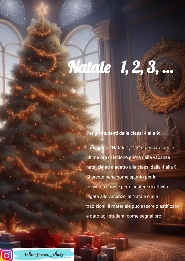 Natale 1, 2, 3 Altro tipo di materiale - Natale 1, 2, 3 - Lehrerzimmer_chaos - Pagina di copertina