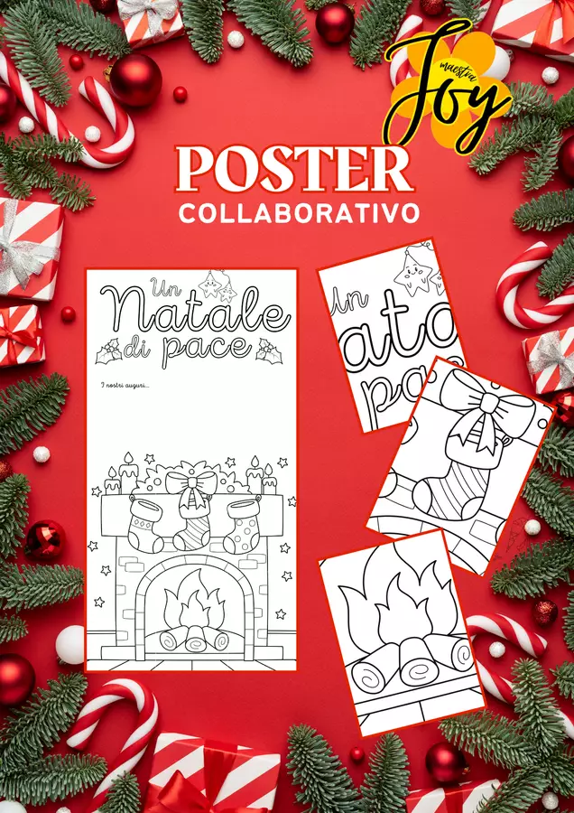 Un Natale di pace - poster collaborativo Poster - Un Natale di pace - poster collaborativo - MaestraJoy - Pagina di copertina