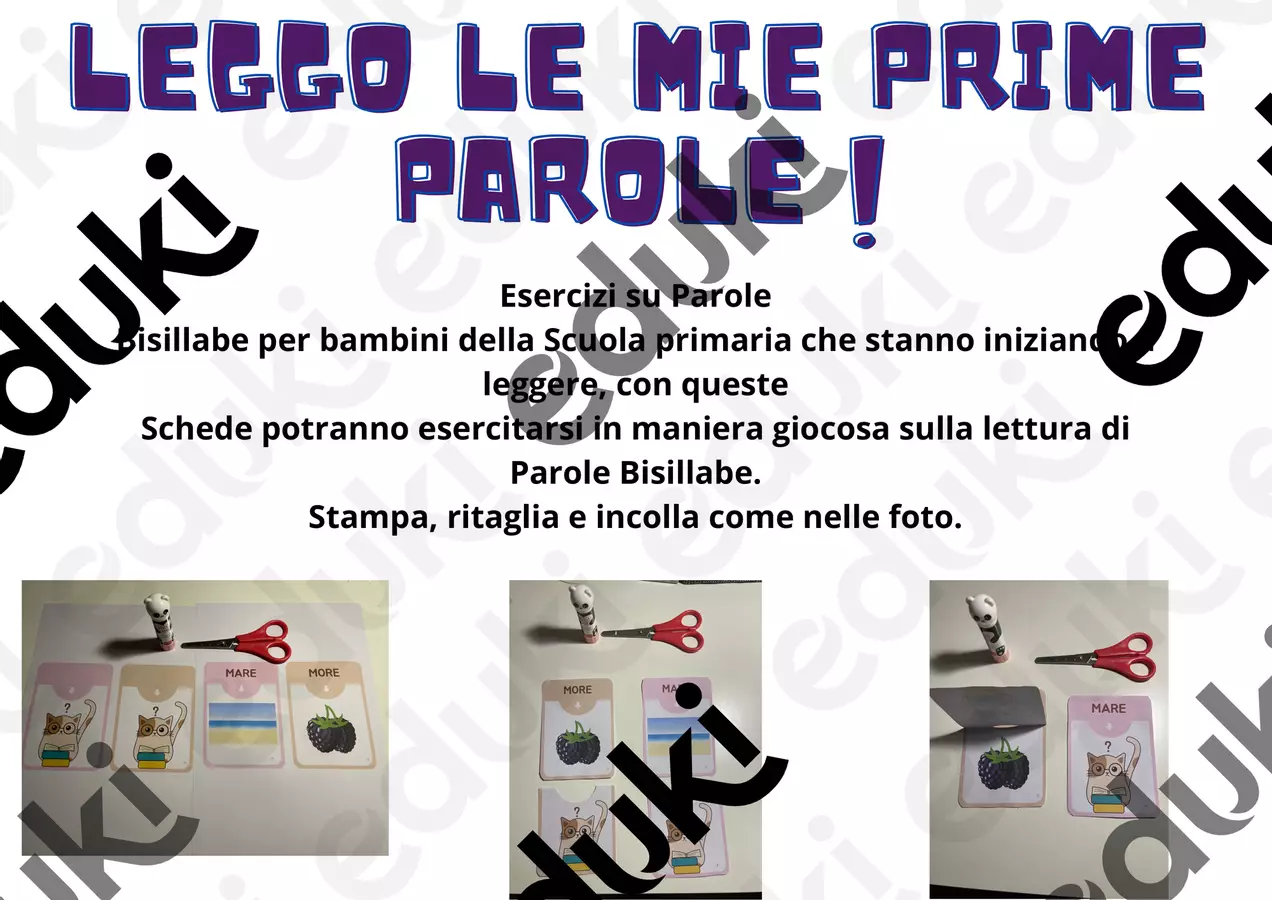 Leggo le mie prime parole Flashcard - Leggo le mie prime parole - Homeworktutordsa - Pagina di copertina