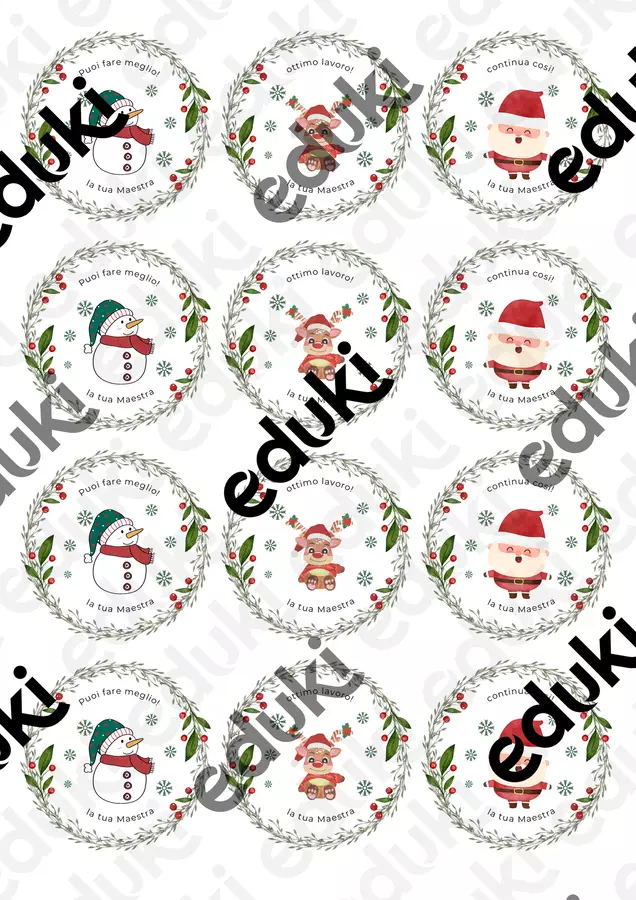 Buone feste sticker Altro tipo di materiale - Buone feste sticker - Maestra_Fe - Pagina di copertina