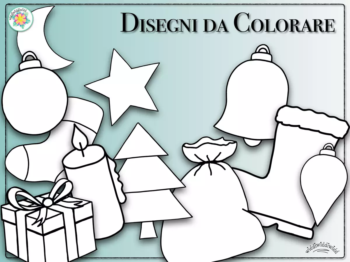 Raccolta di materiali „NATALE“ Materiale per pittura e bricolage - Raccolta di materiali „NATALE“ - widdiwiddiwidd - Pagina di copertina