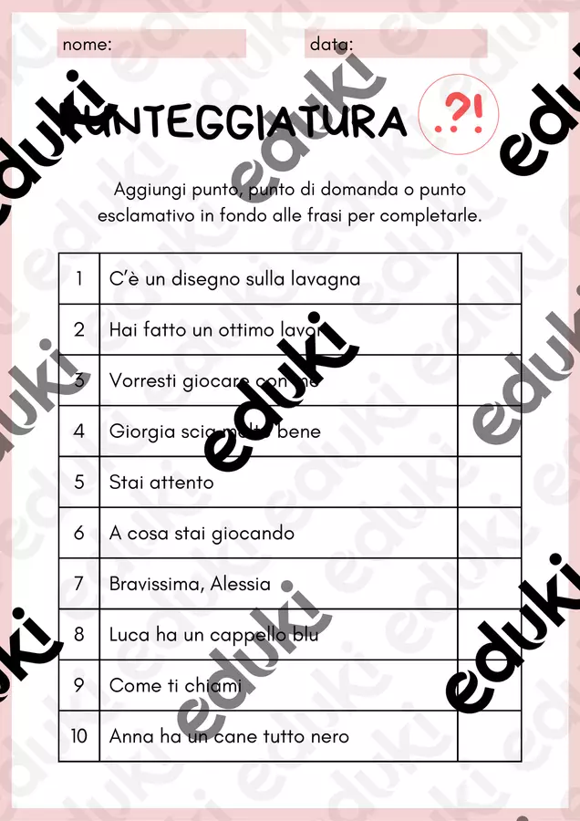 Punteggiatura Esercizi - Punteggiatura - Veronica_mzc - Pagina di copertina