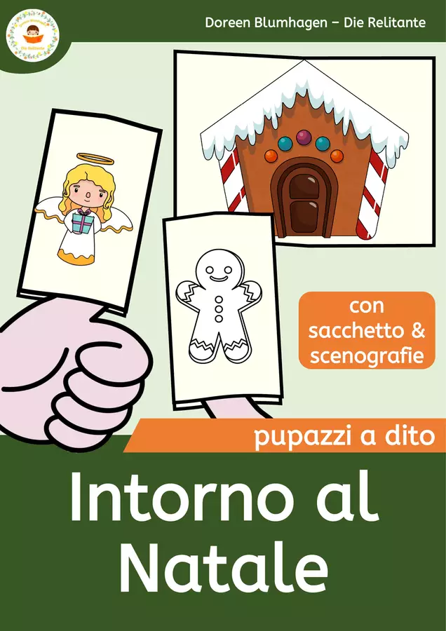 Intorno al Natale - Marionette a Dito Materiale per pittura e bricolage - Intorno al Natale - Marionette a Dito - DieRelitante - Pagina di copertina