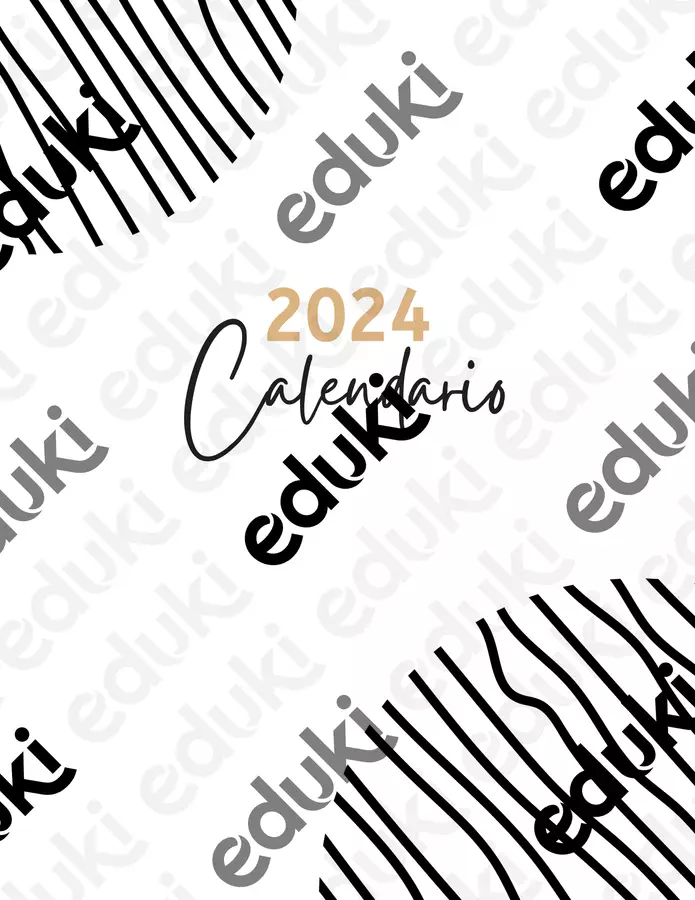 Calendario 2024 con attività Opere didattiche / Libri di testo - Calendario 2024 con attività - Vita di scuola by BussolaScuola & Classe a Colori - Pagina di copertina