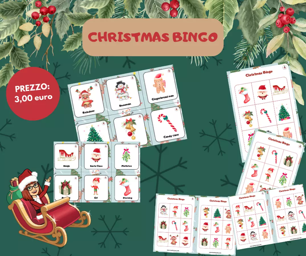 GAME: Christmas Bingo Giochi - GAME: Christmas Bingo - Teacher Susy - Pagina di copertina