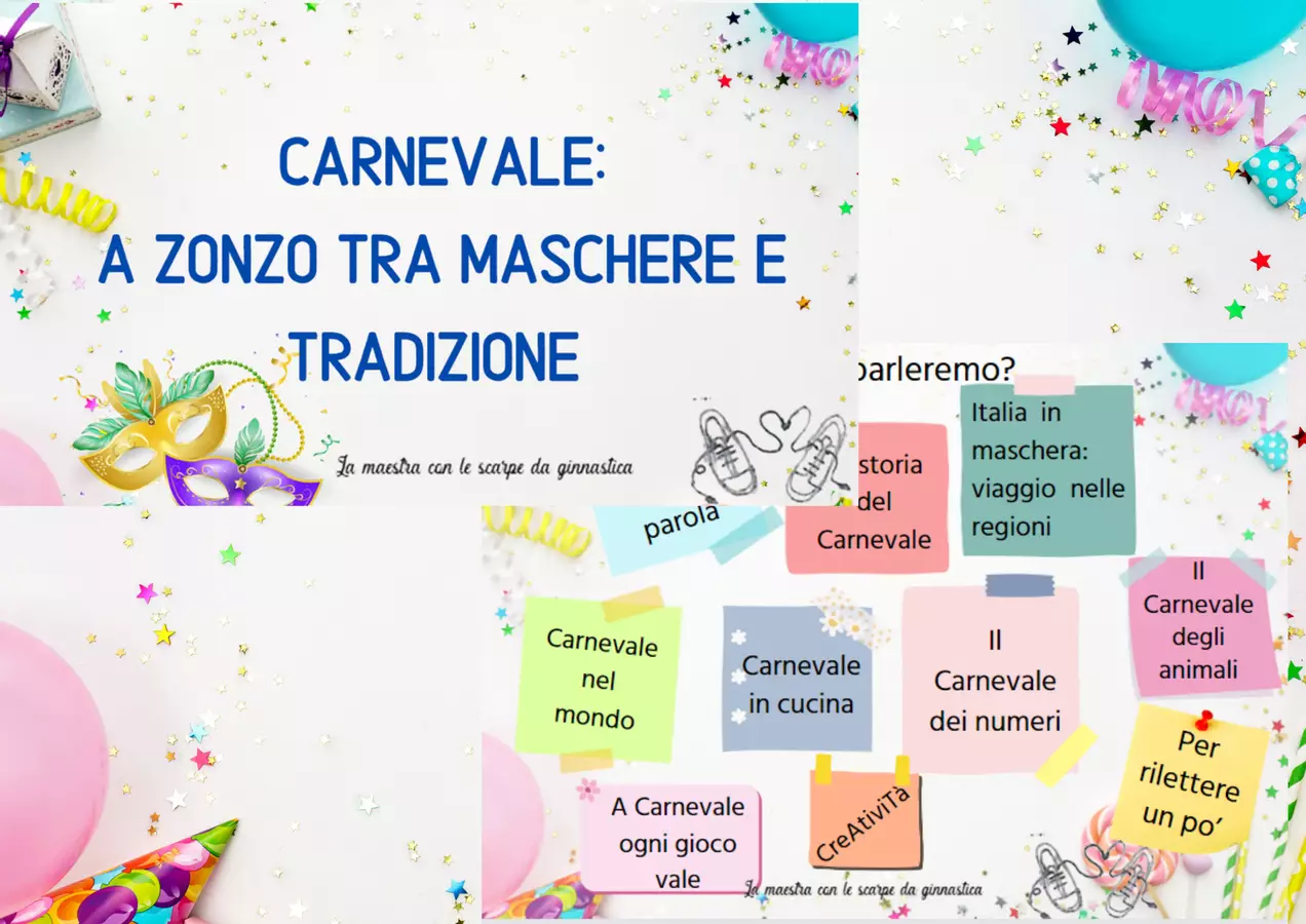 Carnevale: a zonzo tra maschere e tradizione /Gifted Esercizi - Carnevale: a zonzo tra maschere e tradizione /Gifted - La maestra con le scarpe da ginnastica - Pagina di copertina