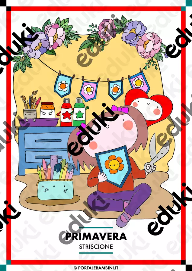 Primavera | Striscione da appendere Altro tipo di materiale - Primavera | Striscione da appendere - Cuorfolletto Creative Shop - Pagina di copertina