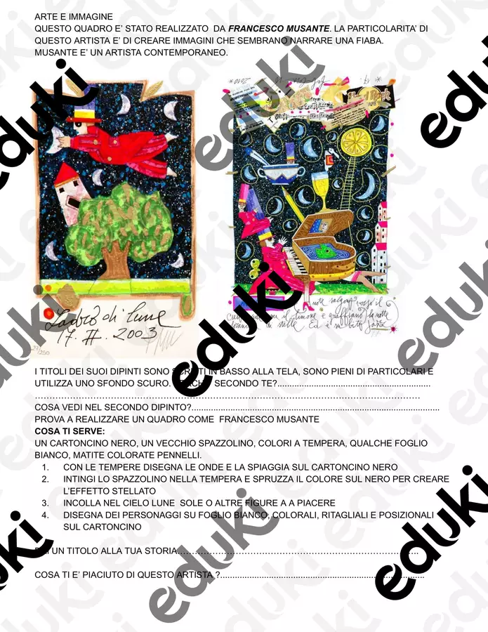 Lezioni di educazione all'immagine II ciclo Esercizi - Lezioni di educazione all'immagine II ciclo - Maestradituttounpò - Pagina di copertina