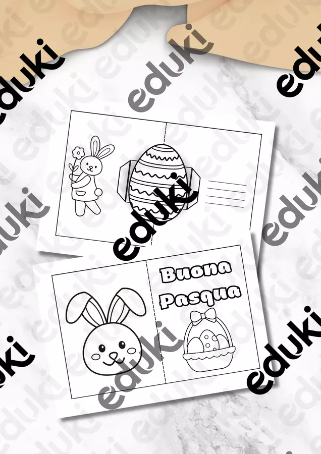 Biglietto di Pasqua pop up Materiale per pittura e bricolage - Biglietto di Pasqua pop up - MilleLibriPerBambini - Pagina di copertina