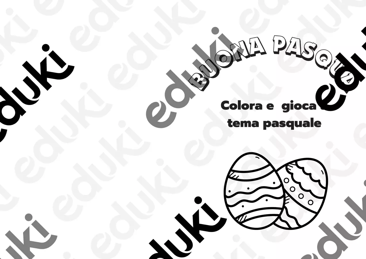 Mini Book pasquale Materiale di supporto/inclusione - Mini Book pasquale - Maestra Forty - Pagina di copertina