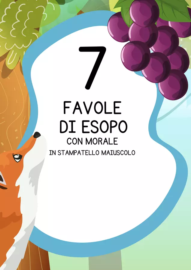 Favole di Esopo PDF Altro tipo di materiale - Favole di Esopo PDF - MilleLibriPerBambini - Pagina di copertina
