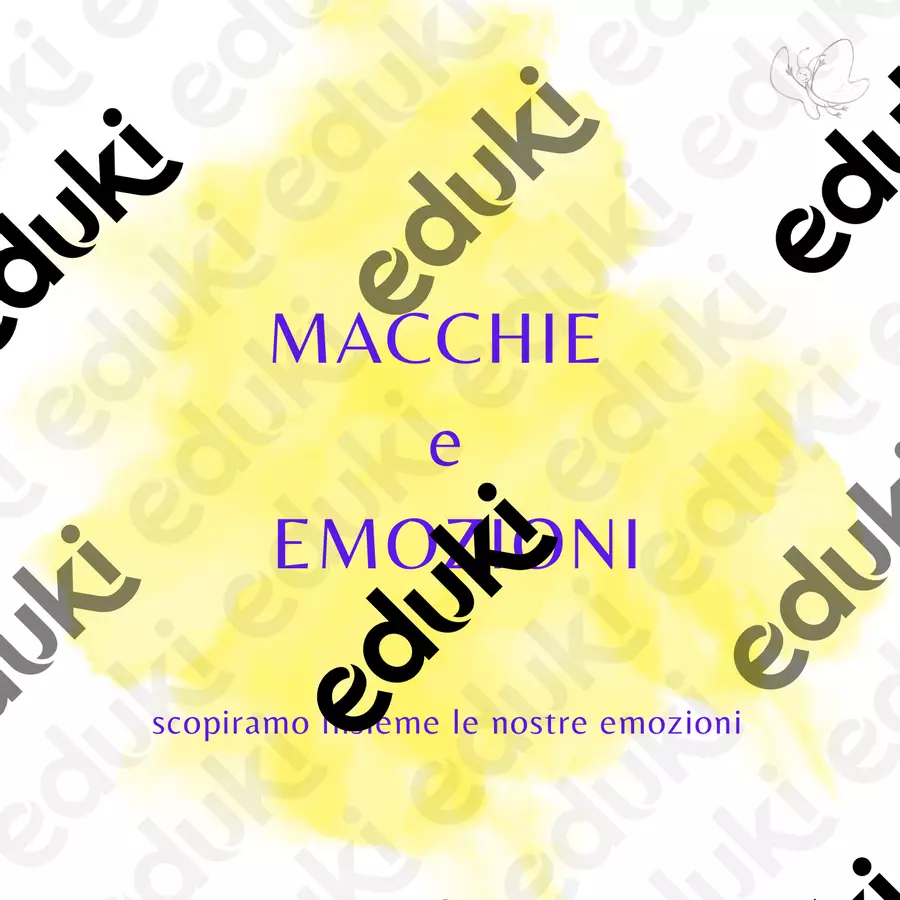 MACCHIE E EMOZIONI Giochi - MACCHIE E EMOZIONI - Benessere Educativo e Familiare - Pagina di copertina