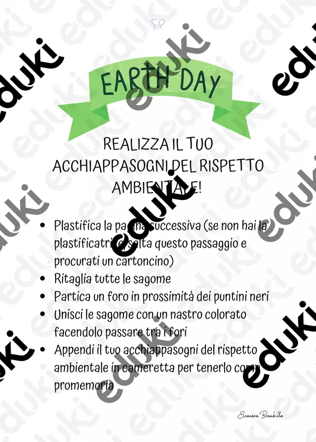 Acchiappasogni del rispetto ambientale Materiale di supporto/inclusione - Acchiappasogni del rispetto ambientale - Eleonora Brambilla _educatrice - Pagina di copertina