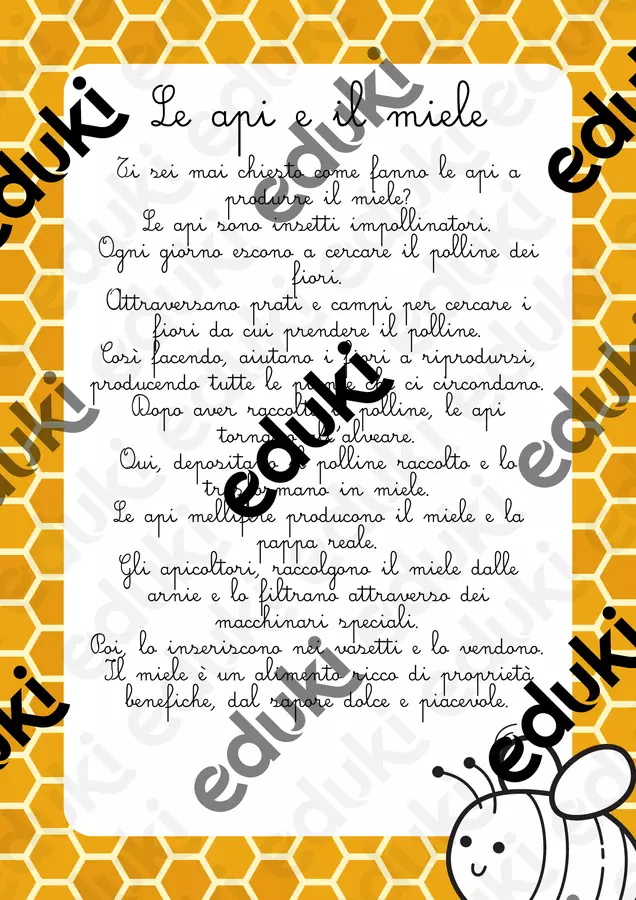 Audio lettura sulle api per la scuola primaria Audio - Audio lettura sulle api per la scuola primaria - MilleLibriPerBambini - Pagina di copertina