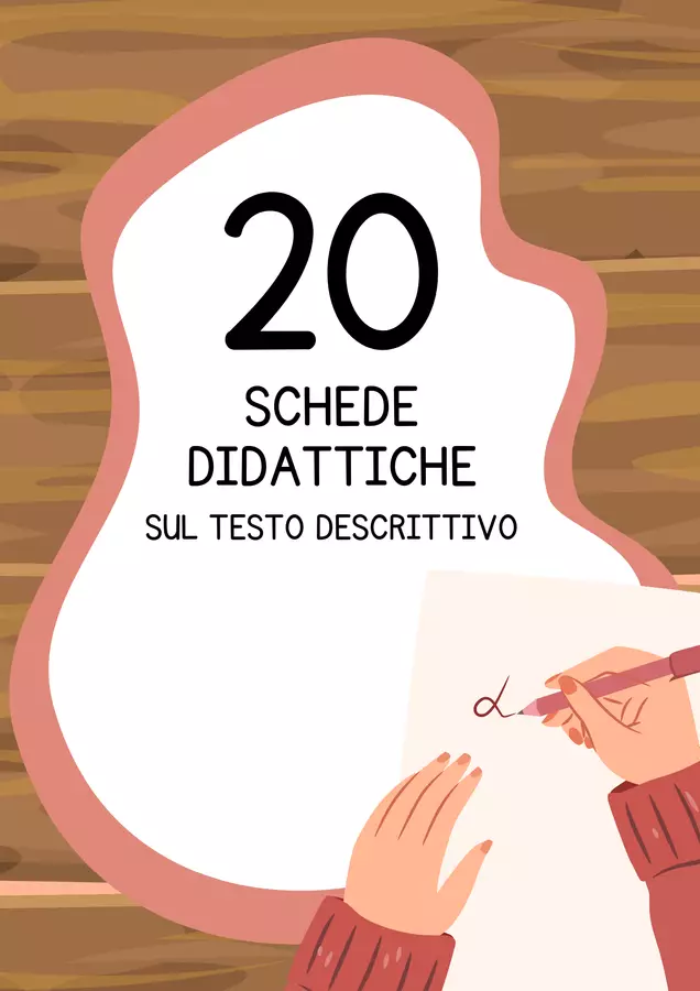 Schede didattiche sul testo descrittivo Esercizi - Schede didattiche sul testo descrittivo - MilleLibriPerBambini - Pagina di copertina