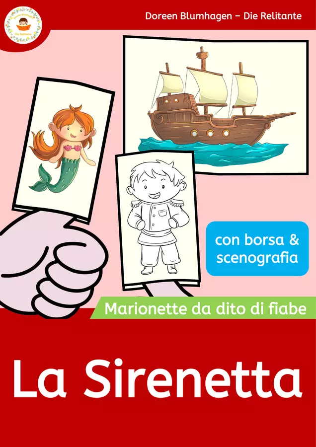 La Sirenetta - Pupazzi dito - Marionetta - Favola Materiale per pittura e bricolage - La Sirenetta - Pupazzi dito - Marionetta - Favola - DieRelitante - Pagina di copertina