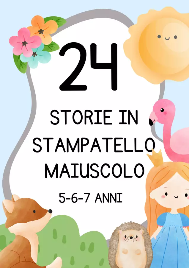 Storie in stampatello maiuscolo Altro tipo di materiale - Storie in stampatello maiuscolo - MilleLibriPerBambini - Pagina di copertina
