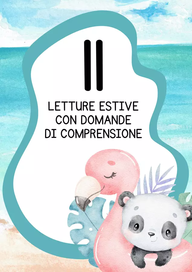 Letture estive per bambini di prima e seconda elementare Testo - Letture estive per bambini di prima e seconda elementare - MilleLibriPerBambini - Pagina di copertina