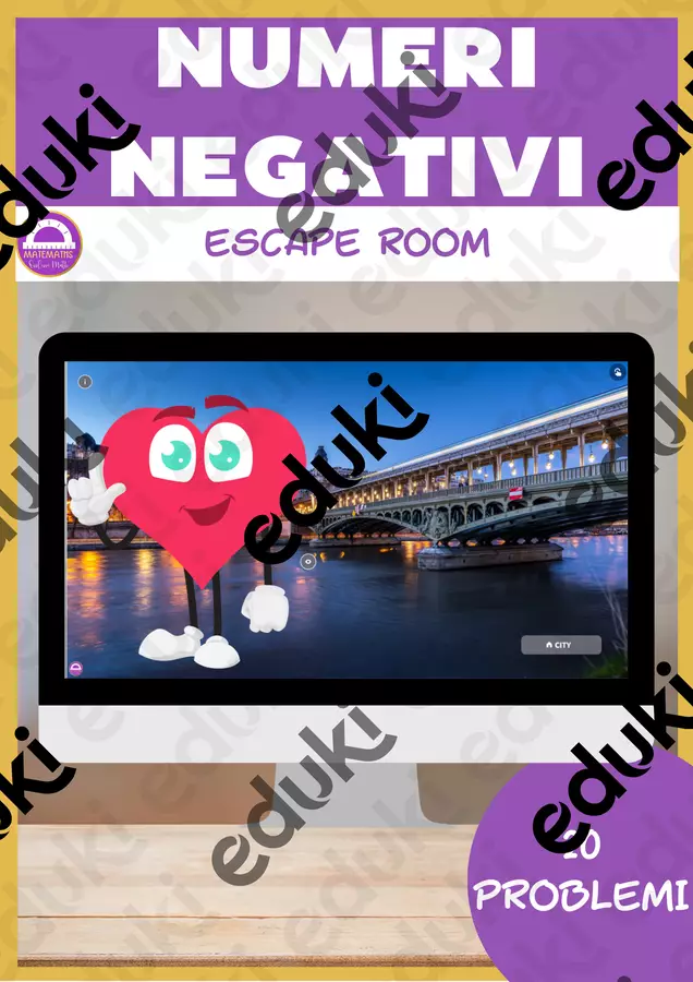 Espressioni escape room San Valentino 🇬🇧 Esercizi - Espressioni escape room San Valentino 🇬🇧 - Matemaths - Pagina di copertina