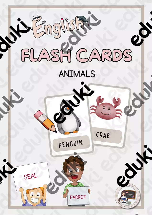FLASH CARDS - ANIMALS | FLASH CARDS - ANIMALI Flashcard - FLASH CARDS - ANIMALS | FLASH CARDS - ANIMALI - Your Local English Teacher - Pagina di copertina