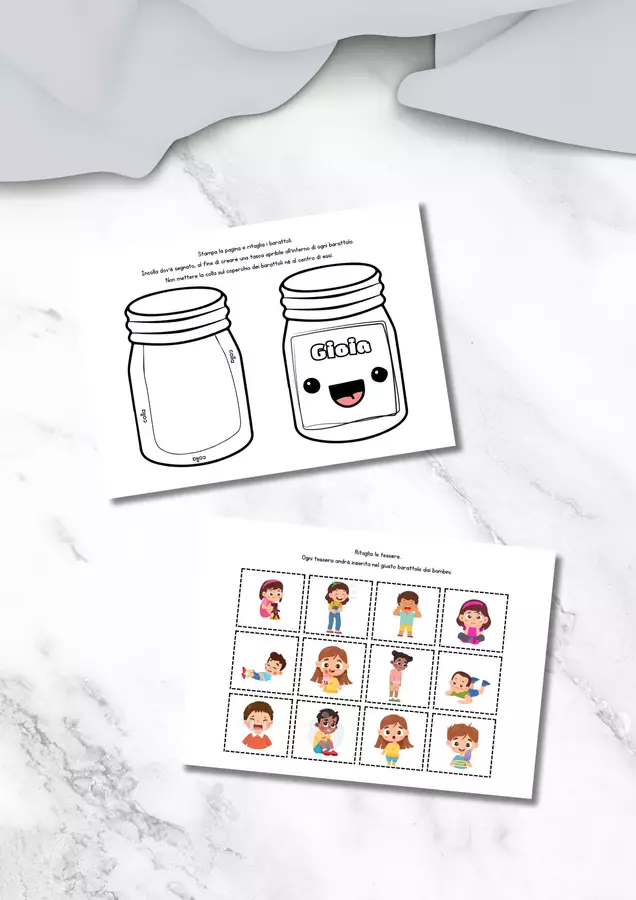 I barattoli delle emozioni - Gioco didattico Giochi - I barattoli delle emozioni - Gioco didattico - MilleLibriPerBambini - Pagina di copertina