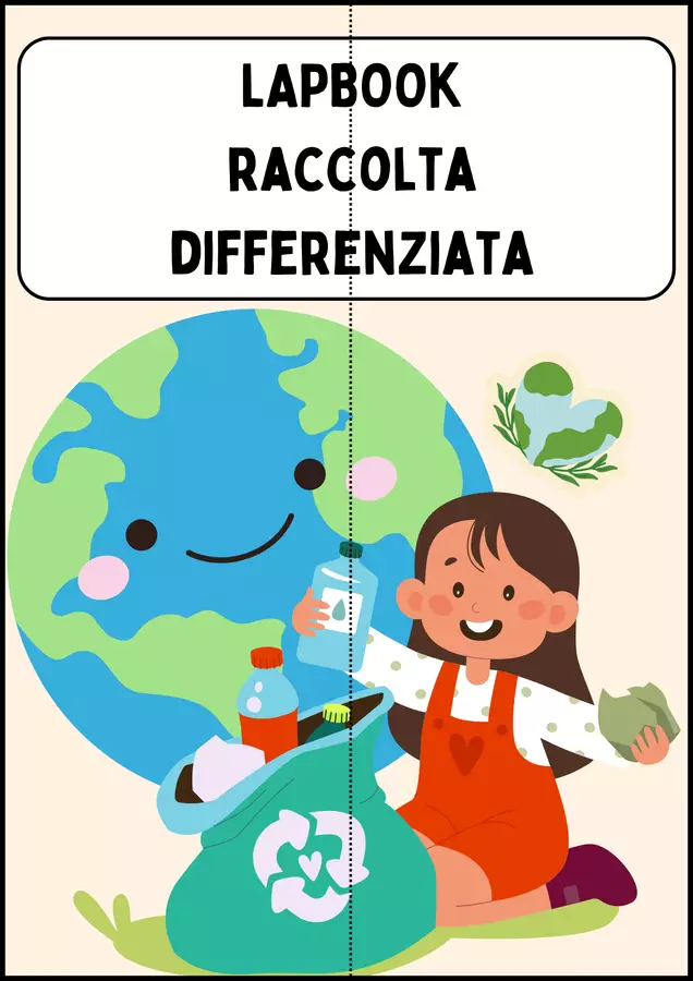 Lapbook raccolta differenziata Altro tipo di materiale - Lapbook raccolta differenziata - MilleLibriPerBambini - Pagina di copertina