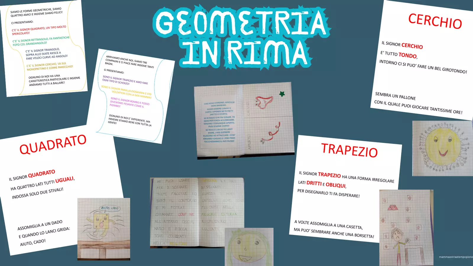 Geometria in rima Esercizi - Geometria in rima - mammaestraatempopieno - Pagina di copertina