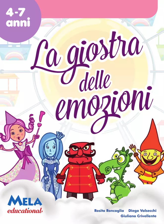 LA GIOSTRA DELLE EMOZIONI libro con canzoni Esercizi - LA GIOSTRA DELLE EMOZIONI libro con canzoni - Mela educational - Pagina di copertina