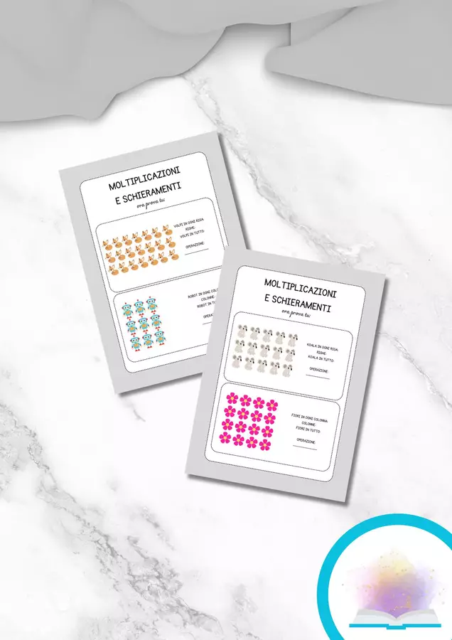 Schieramenti matematici seconda elementare Esercizi - Schieramenti matematici seconda elementare - MilleLibriPerBambini - Pagina di copertina