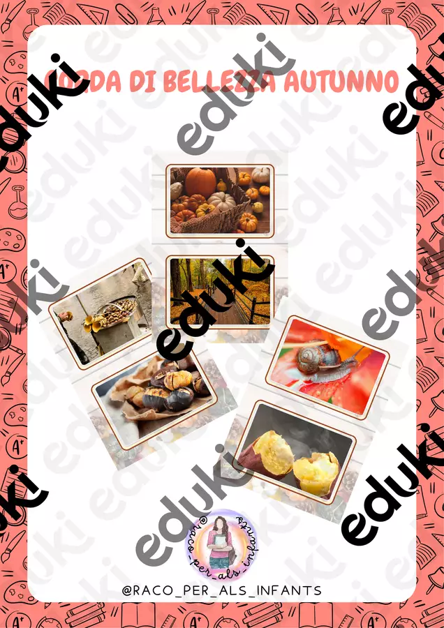 CORDA DI BELLEZZA AUTUNNO Flashcard - CORDA DI BELLEZZA AUTUNNO - RACO_PER_ALS_INFANTS - Pagina di copertina