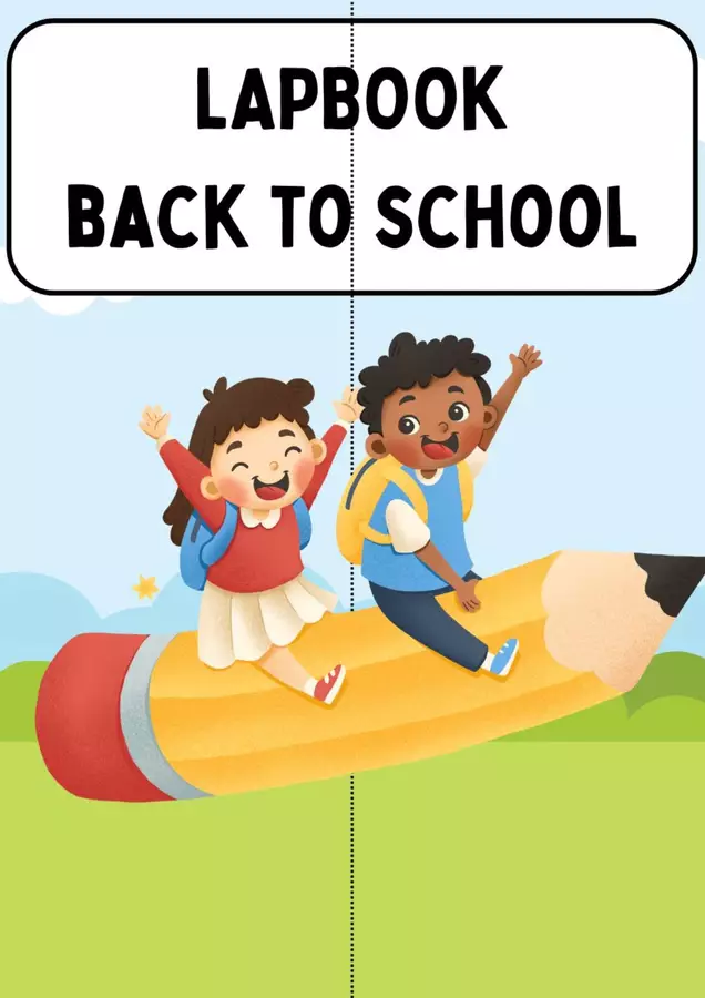 Lapbook Back To School Schede informative - Lapbook Back To School - MilleLibriPerBambini - Pagina di copertina