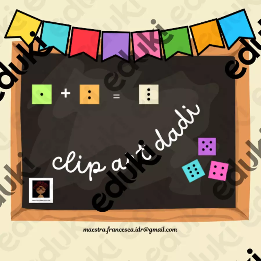 CLIP ART DADI (66 clipart e un PDF) Materiale di supporto/inclusione - CLIP ART DADI (66 clipart e un PDF) - maestra Francesca IDR - Pagina di copertina